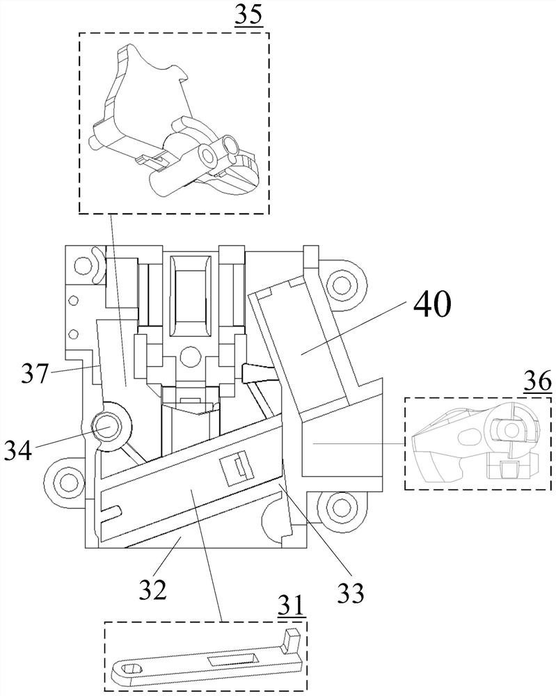 Lock catch system for shopping cart