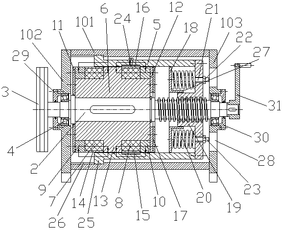 Permanent magnet variable length magnetorheological fluid and friction compound soft landing device