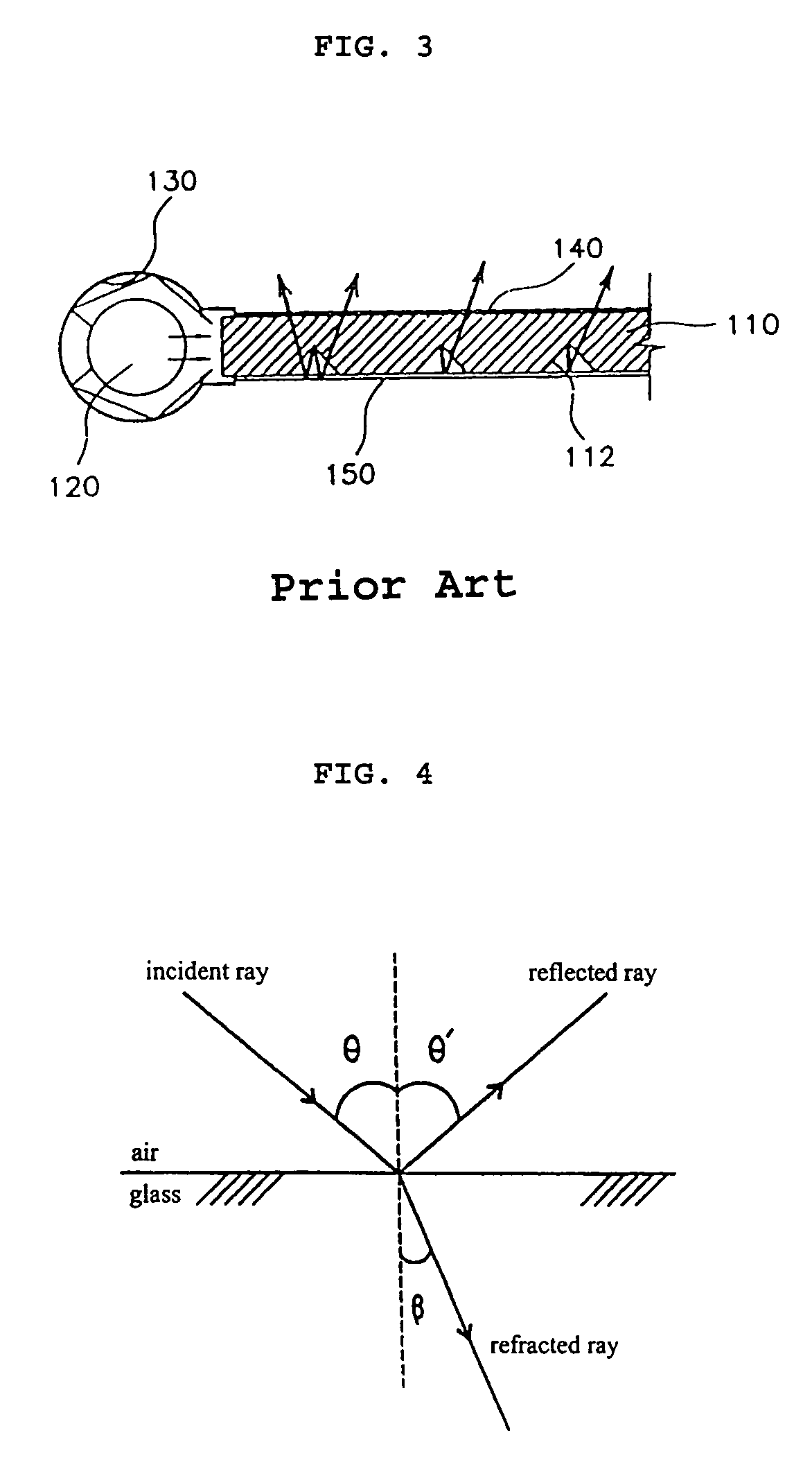 Light guide panel with slanted light guiding parts