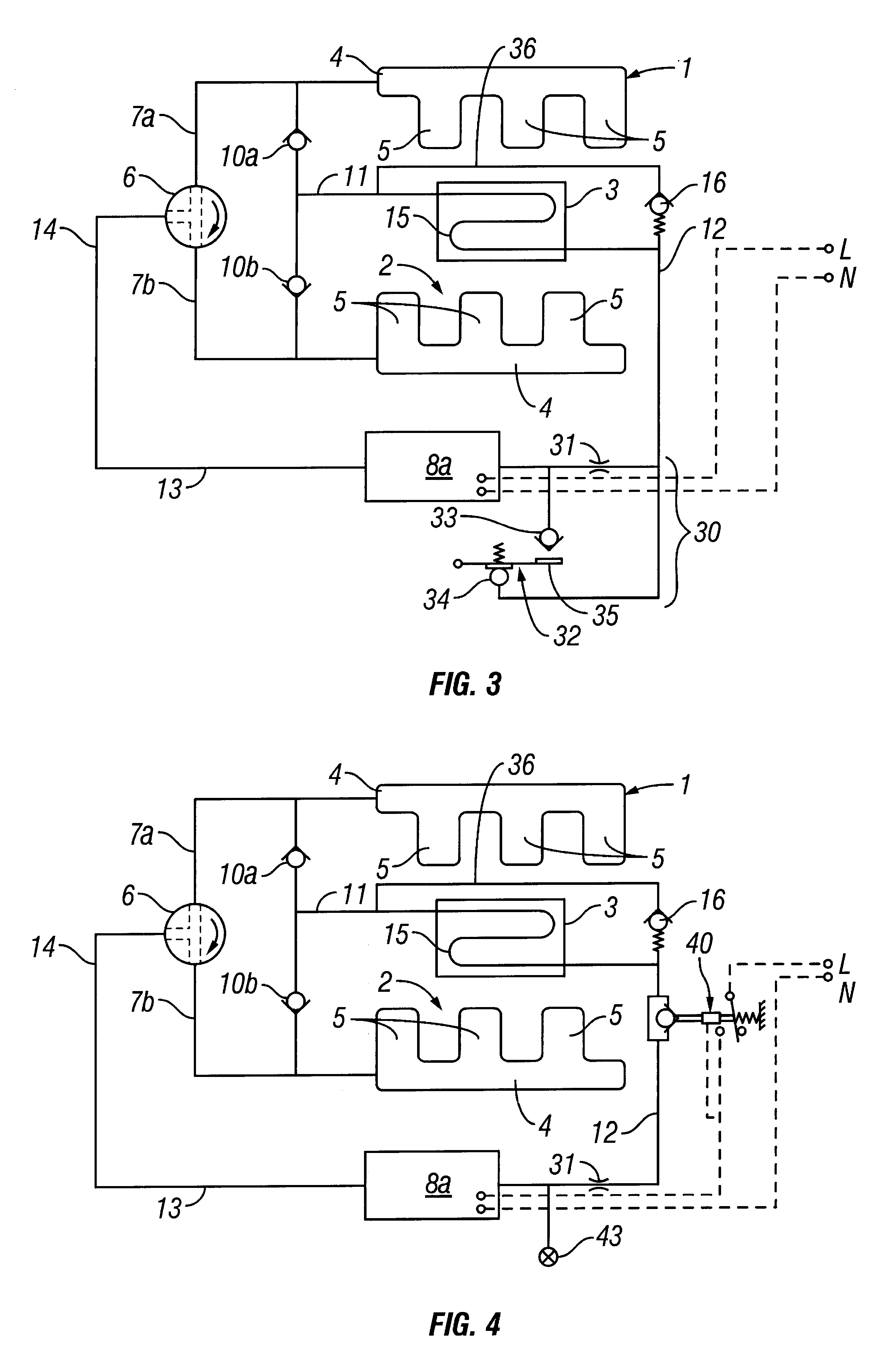 Alternating pressure pads