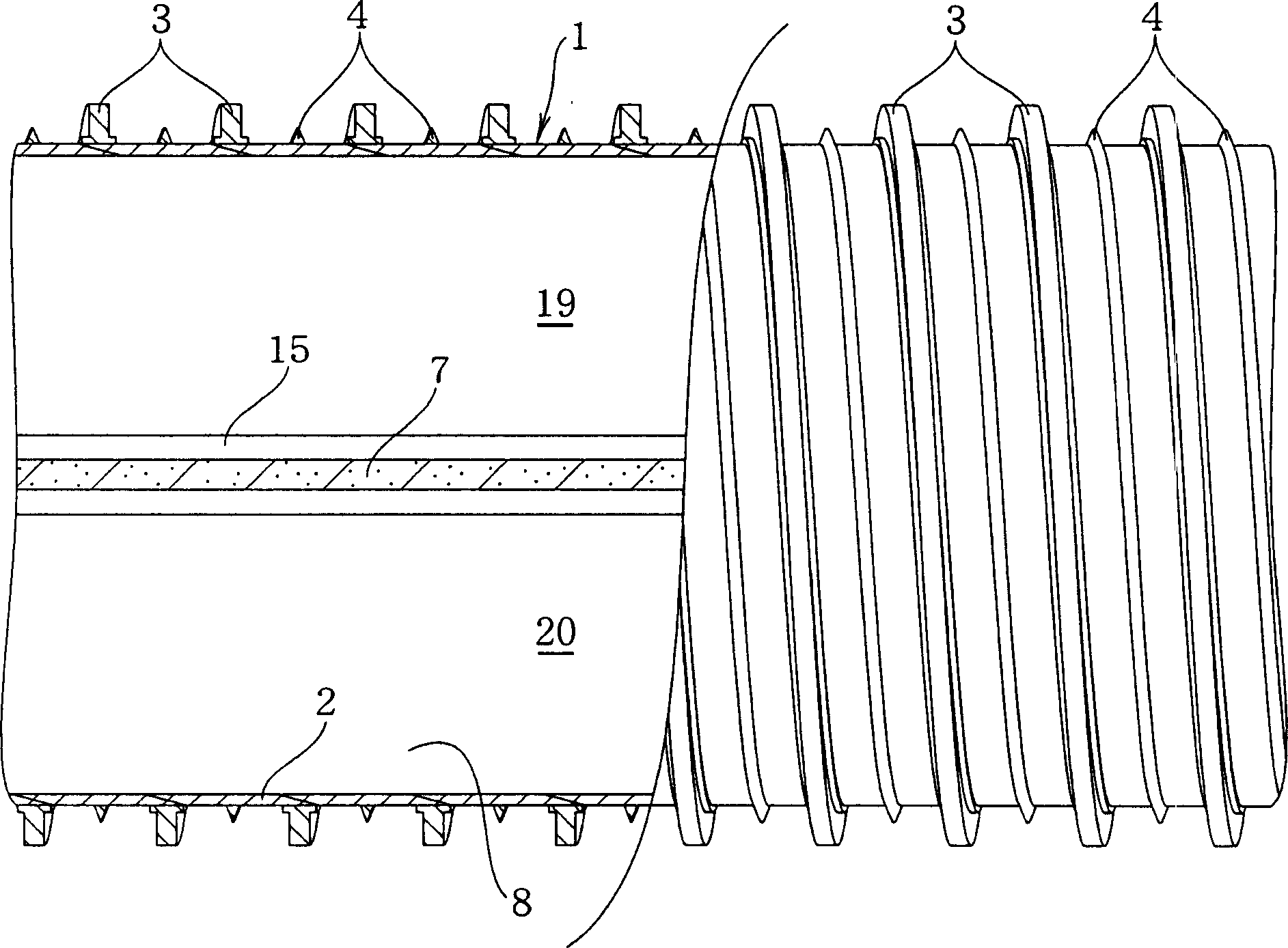 Flexible bimetallic tube