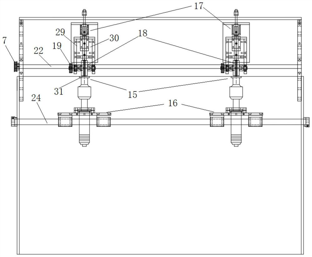 Ultrasonic pressing welding device for double-layer non-woven fabric