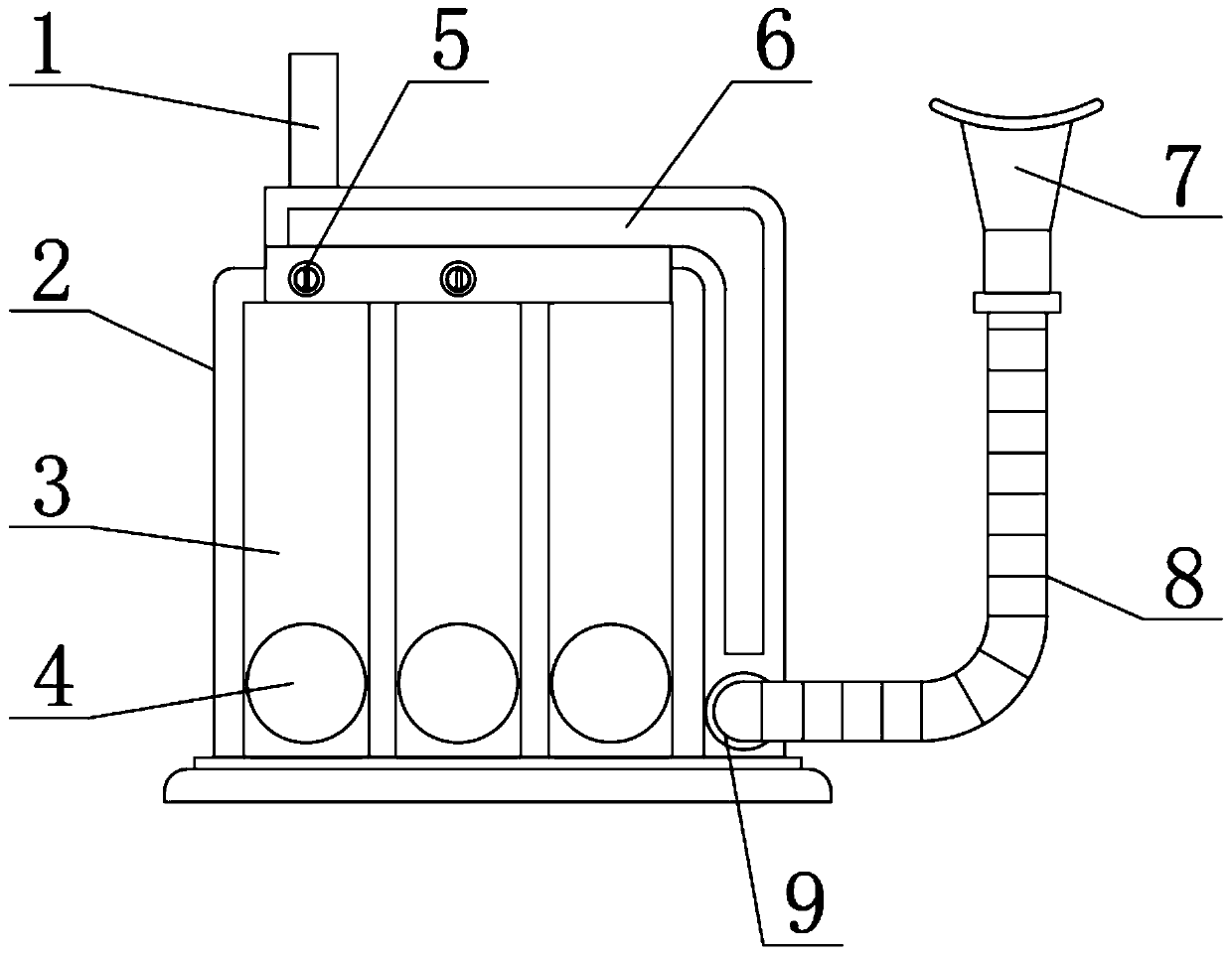 Exercise device for respiratory medicine department