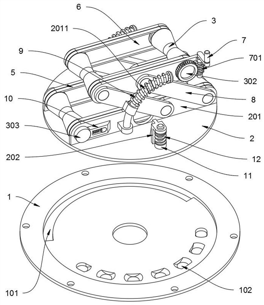 High-precision adjusting and limiting mechanism for core rod cutting machining