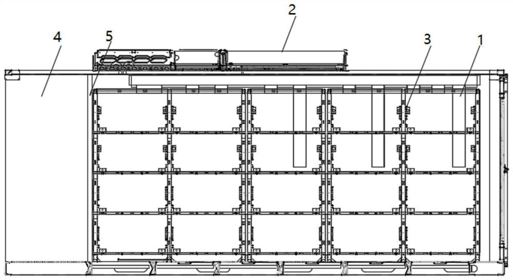 Movable energy storage container heat dissipation device and movable energy storage container