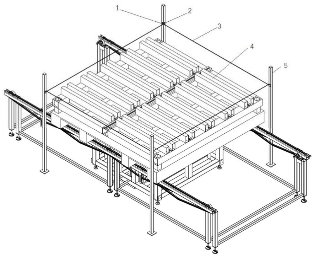 Large plate support replacing system