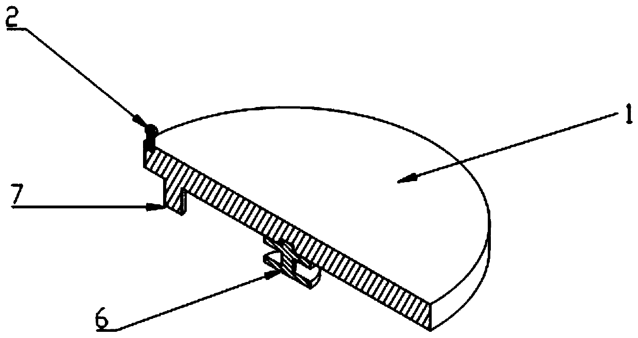 Rotary chopping board, manufacturing method and combined knife matched with rotary chopping board