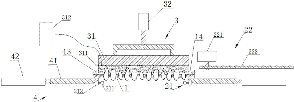 Halving device for cobblestones