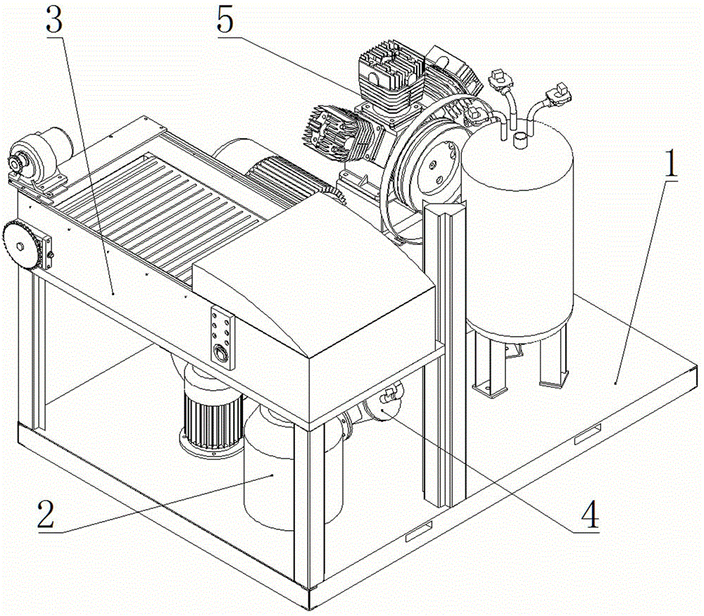 Kitchen waste batch treatment equipment special-purpose crushing device