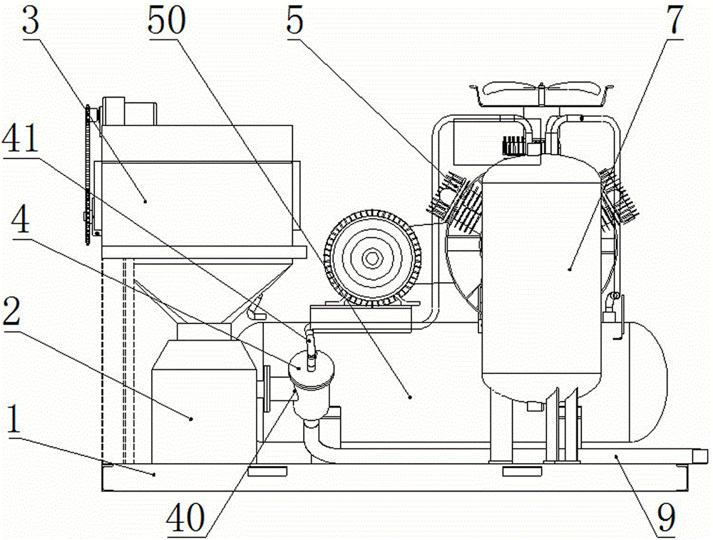 Kitchen waste batch treatment equipment special-purpose crushing device