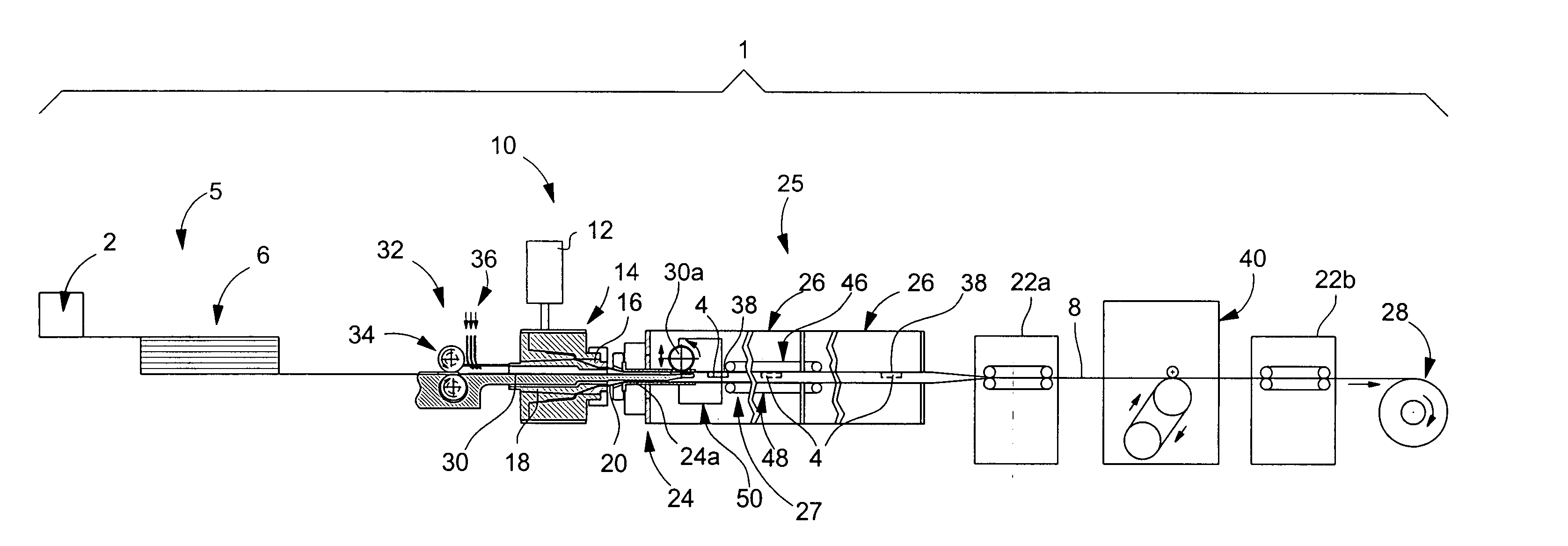 Pipe manufacturing installation and associated defect detection method