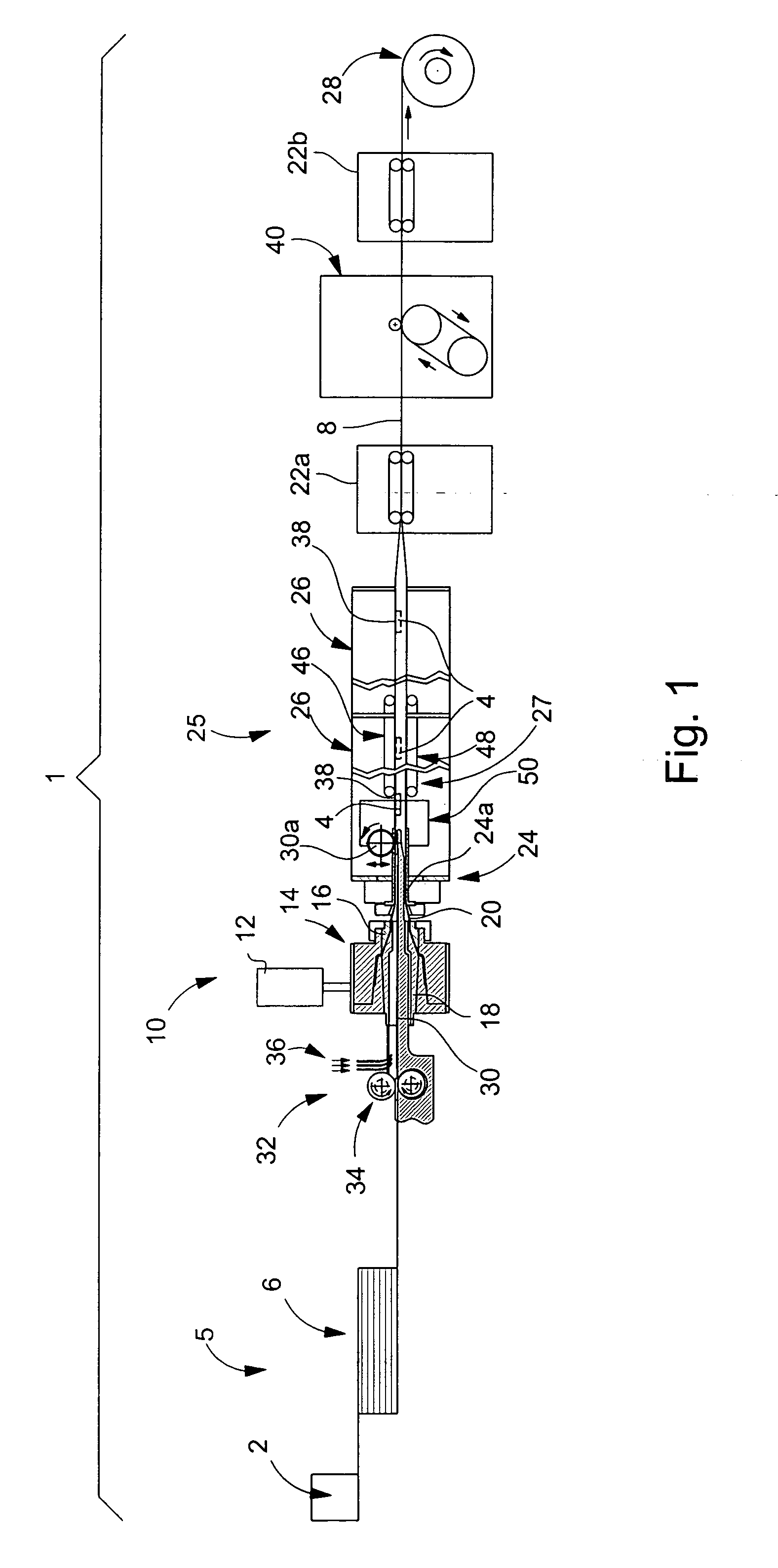 Pipe manufacturing installation and associated defect detection method