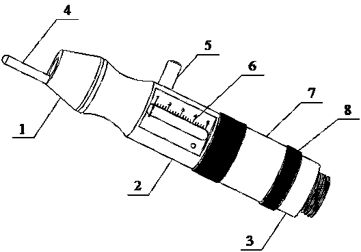 Adjuster for light spots output by carbon dioxide laser therapeutic machine terminal