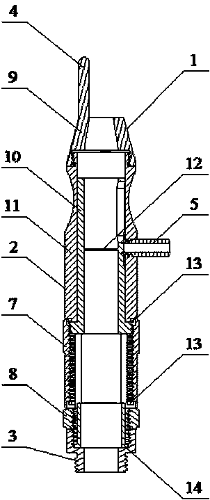 Adjuster for light spots output by carbon dioxide laser therapeutic machine terminal