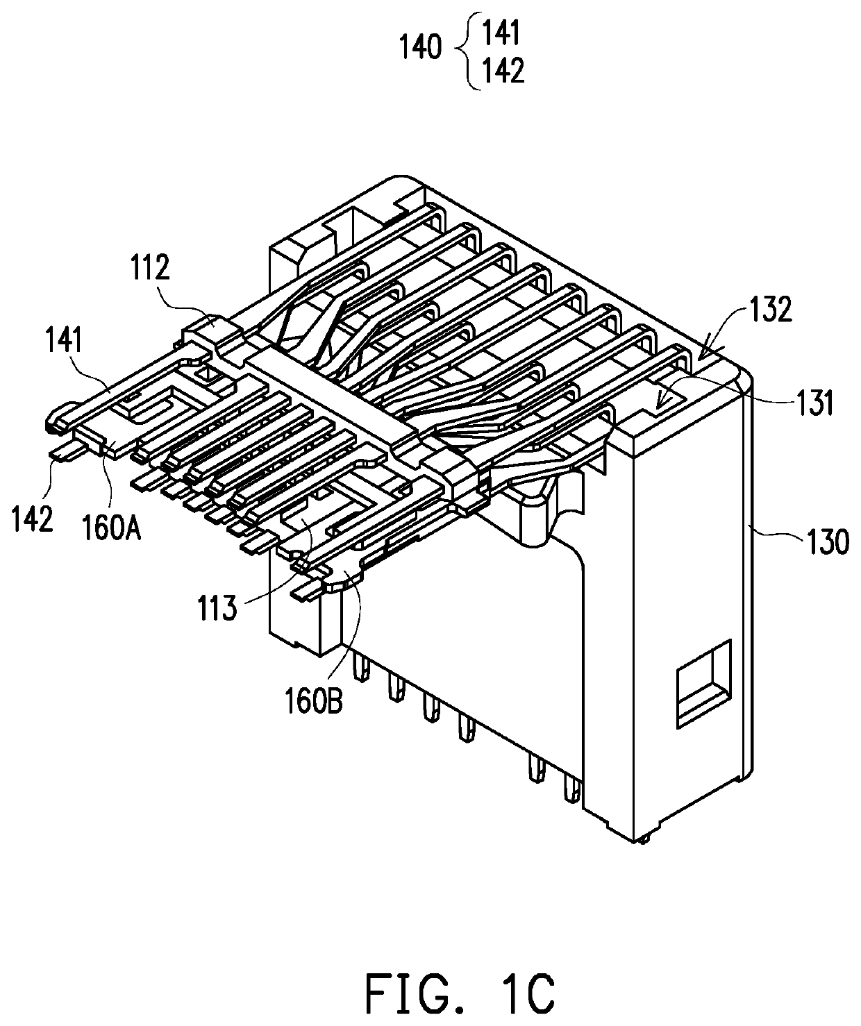 Electrical connector of charging device