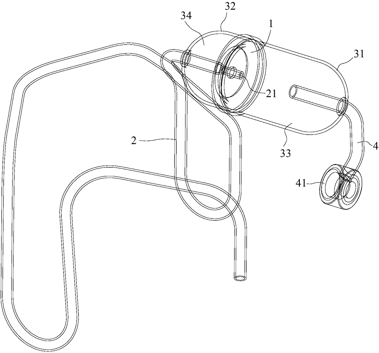 Compressor exhaust silencer structure