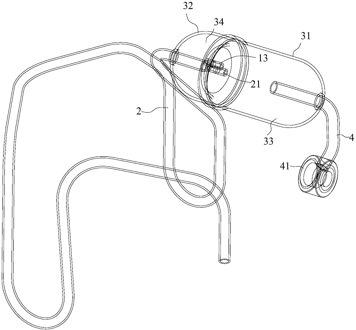 Compressor exhaust silencer structure