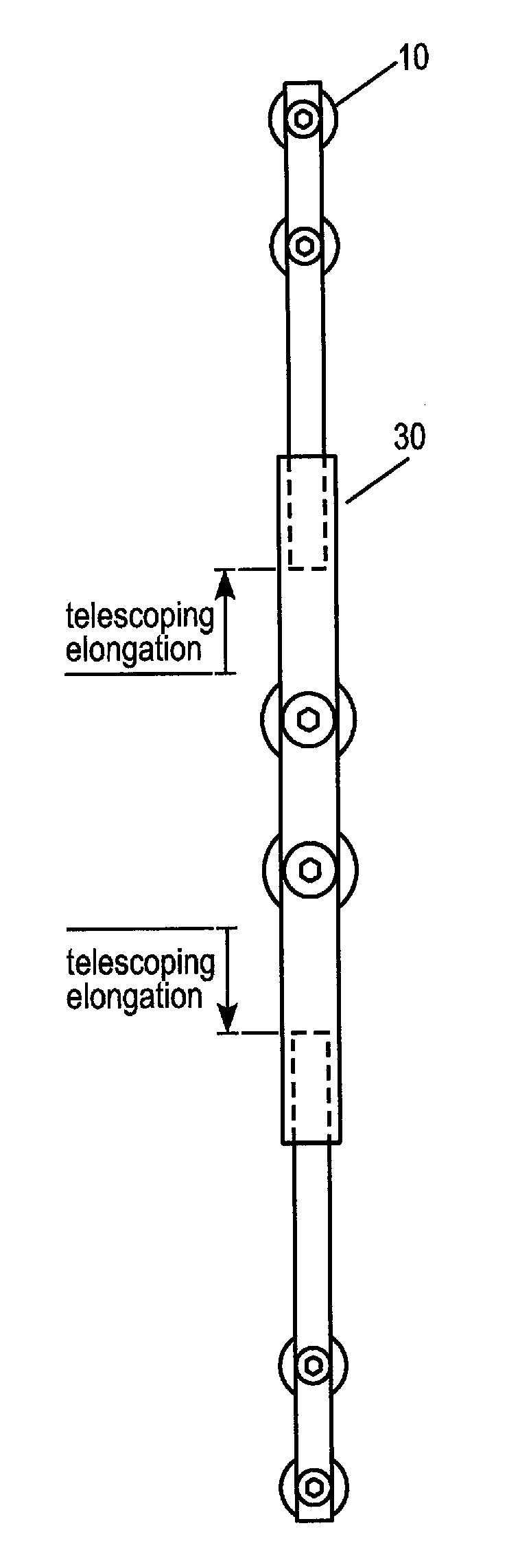 System and method for aligning vertebrae in the amelioration of aberrant spinal column deviation condition in patients requiring the accomodation of spinal column growth or elongation