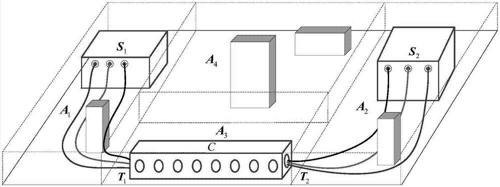 Flexible cable path intelligent planning method considering gravity constraint rules