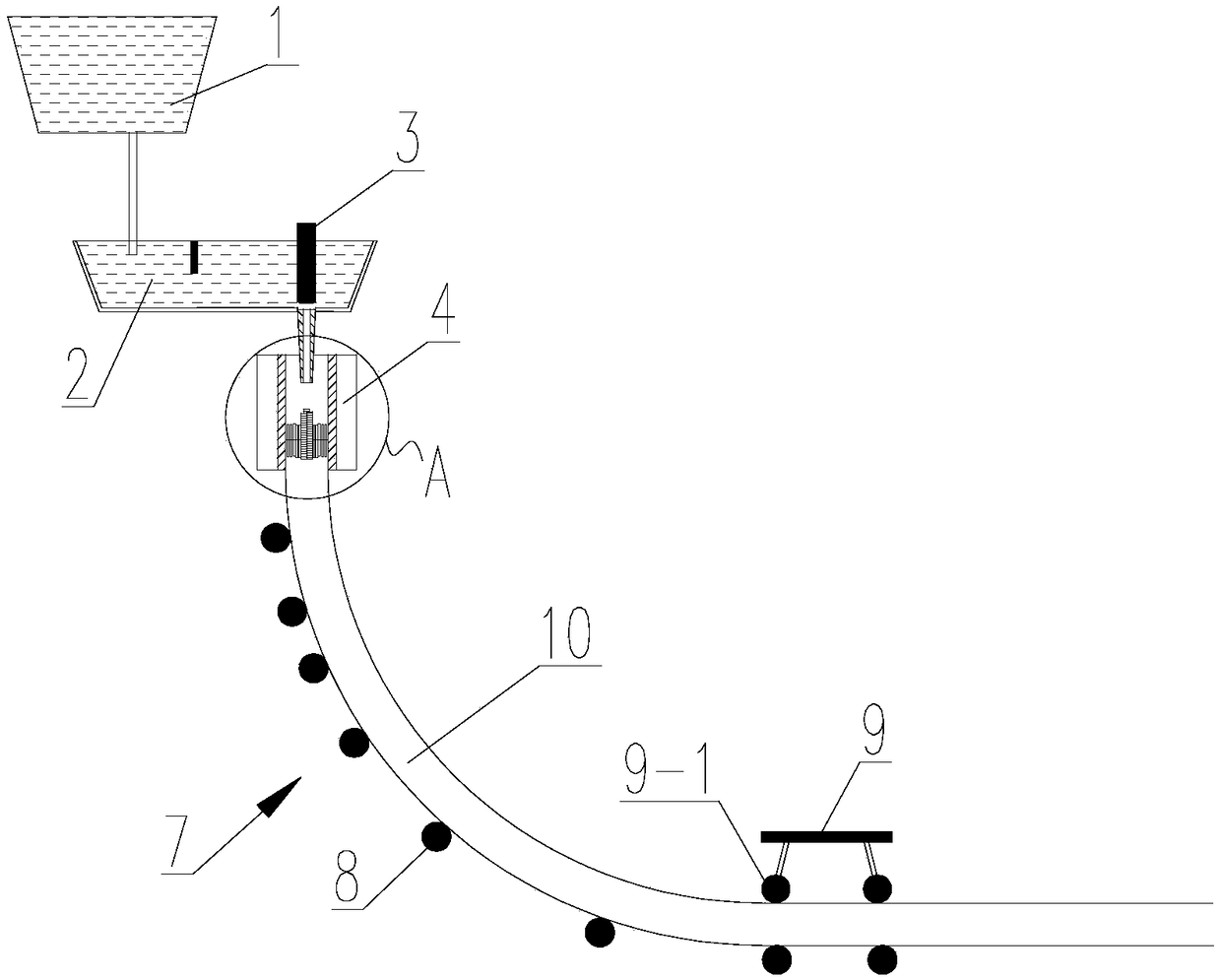 Method for increasing fast replacement success rate by decreasing drawing speed through continuous casting machine