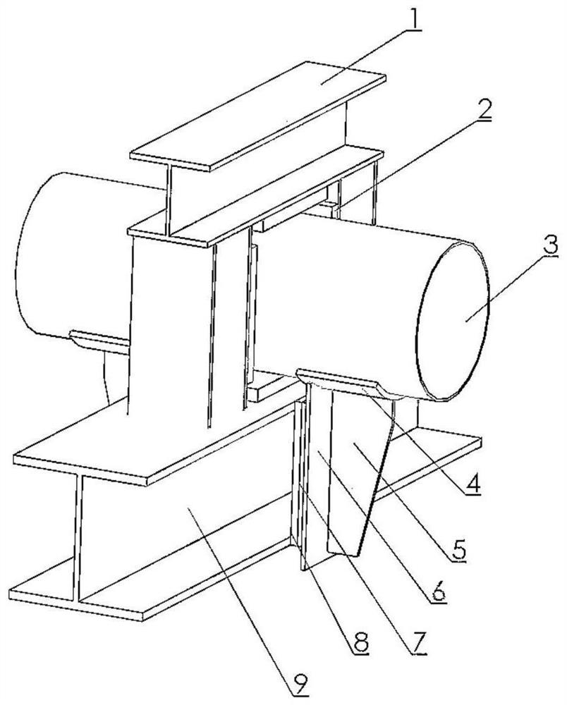 Axial fixing device for marine low-temperature non-insulated pipe system and using method