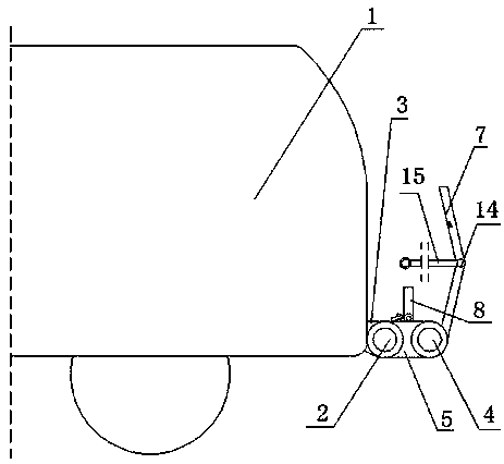 Bus front bicycle frame