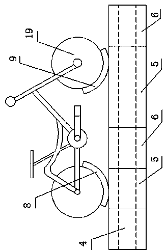 Bus front bicycle frame