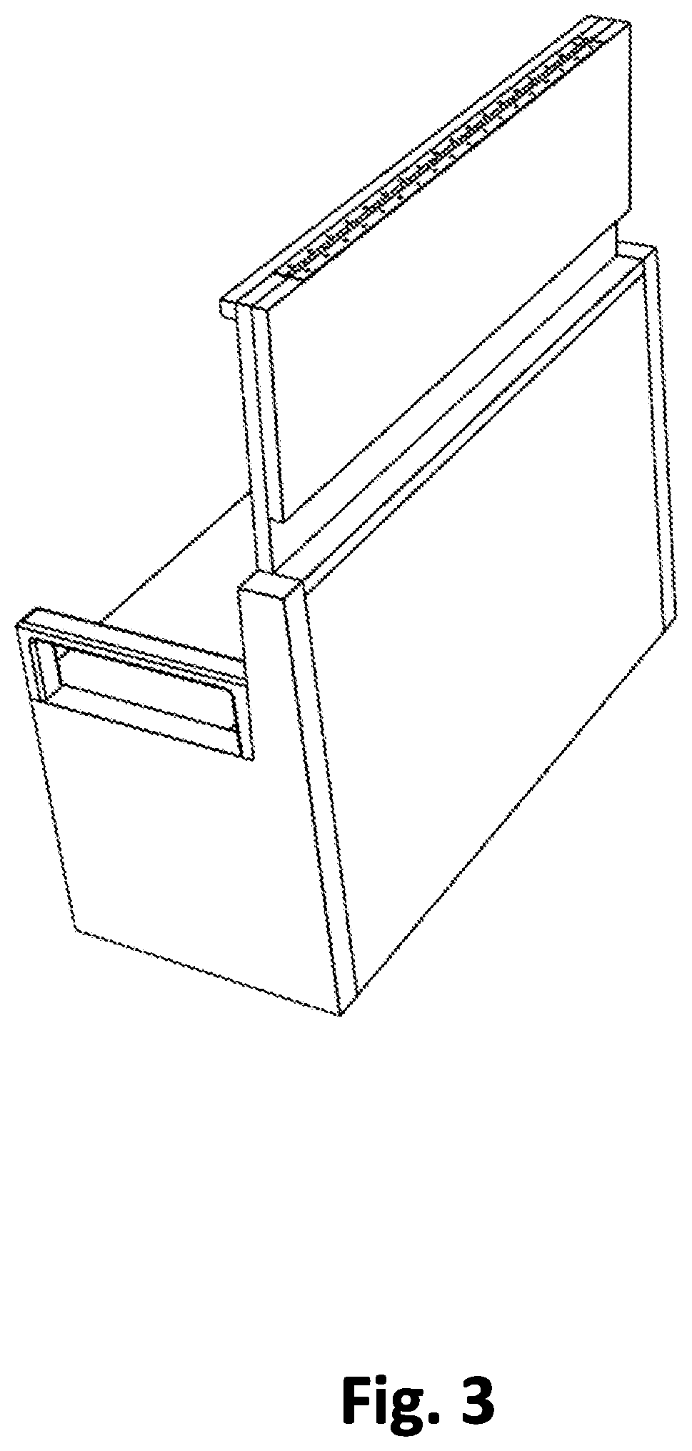 Integral furniture item convertible between a sitting bench and a table