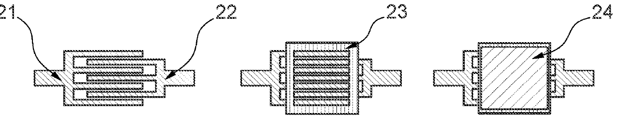 Flash Light Illumination Method and Organic Electronic Device Elements Obtainable This Way