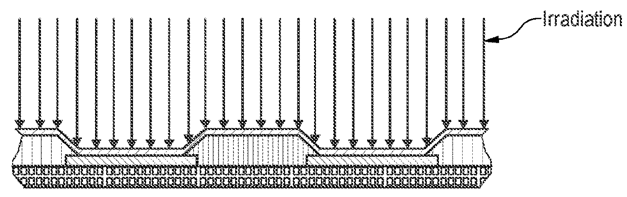 Flash Light Illumination Method and Organic Electronic Device Elements Obtainable This Way