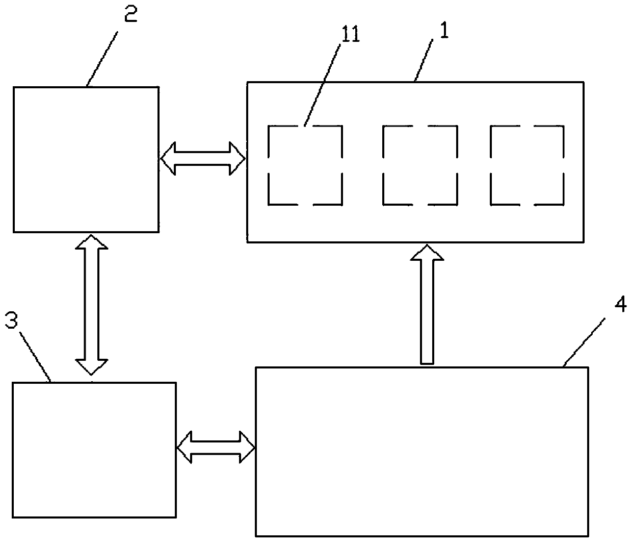 Crash self-detection and self-recovery in-warehouse screen monitoring terminal