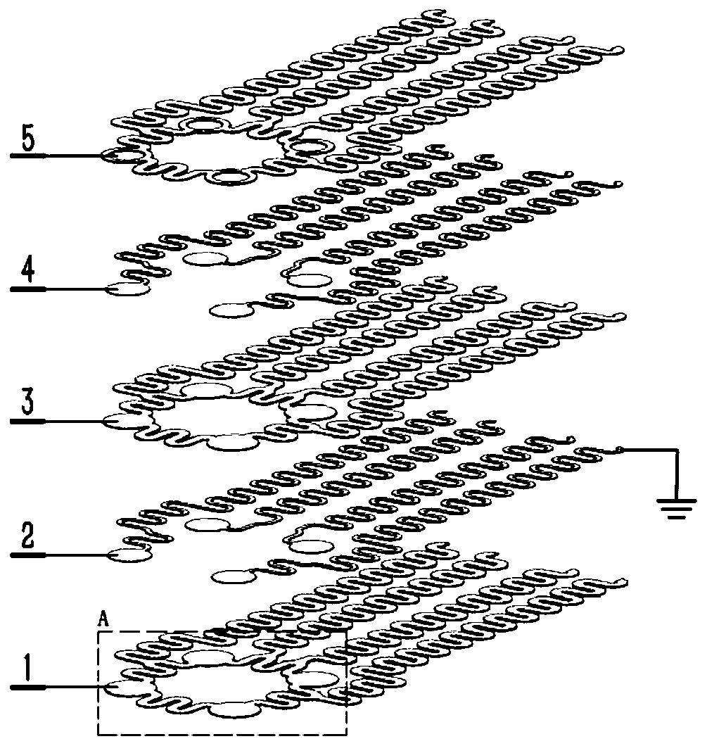 Recording electrode with S-shaped metal shielding structure and preparation technology