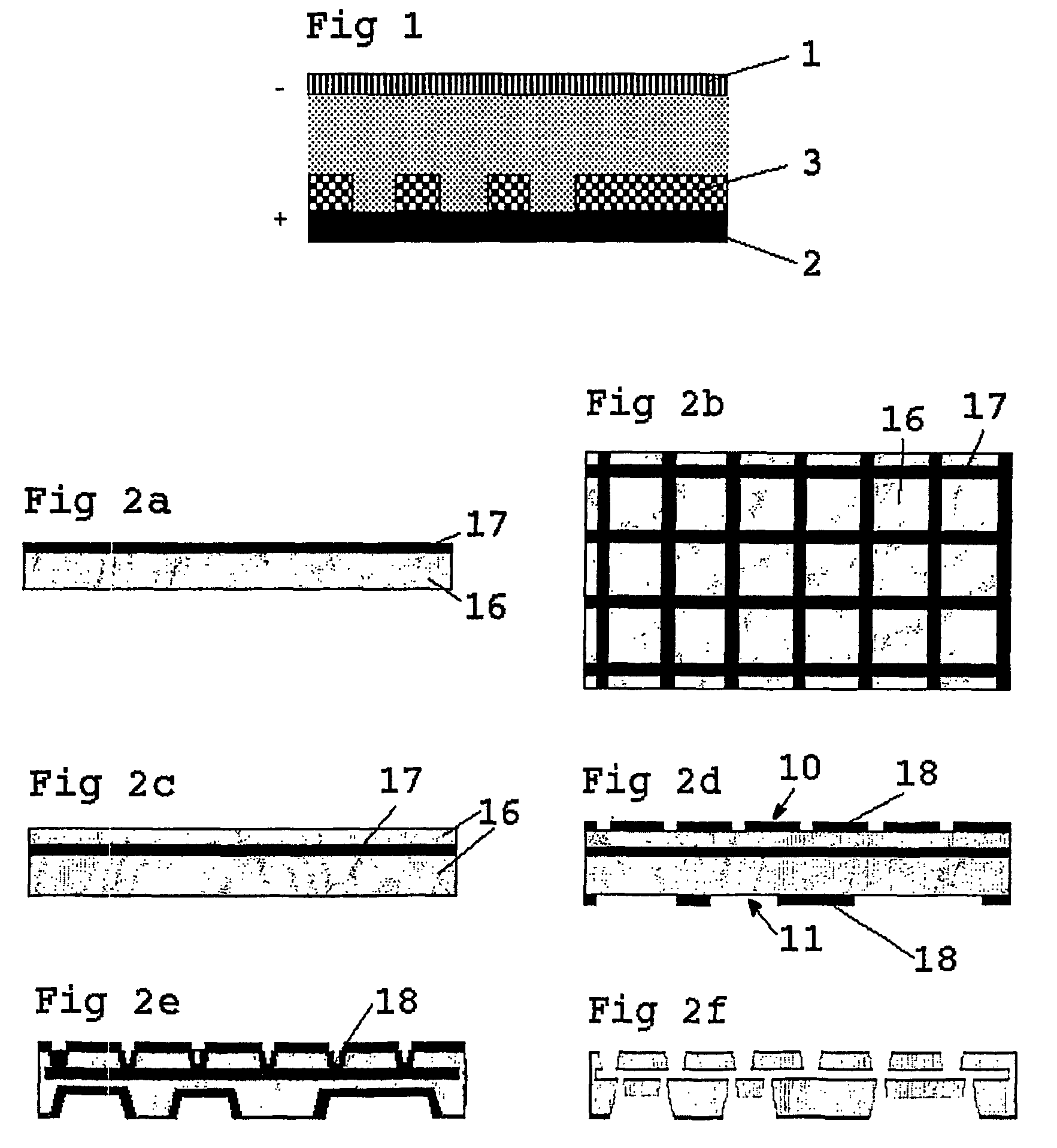 Method and electrode for defining and replicating structures in conducting materials