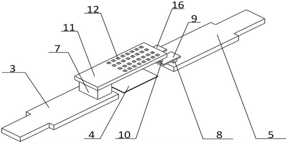 Radio frequency MEMS switch having elastic beam contacts