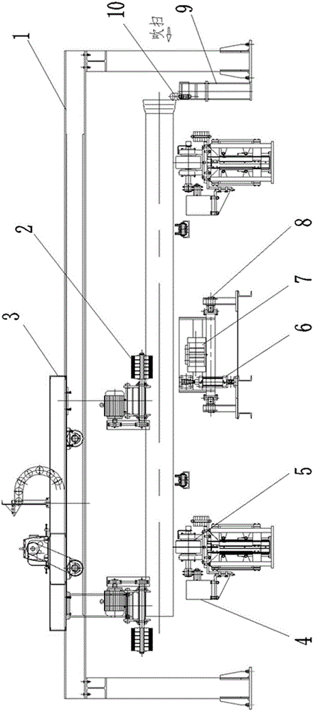 Cast iron pipe outer wall grinding device