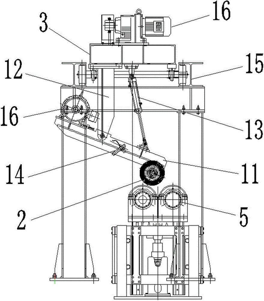 Cast iron pipe outer wall grinding device