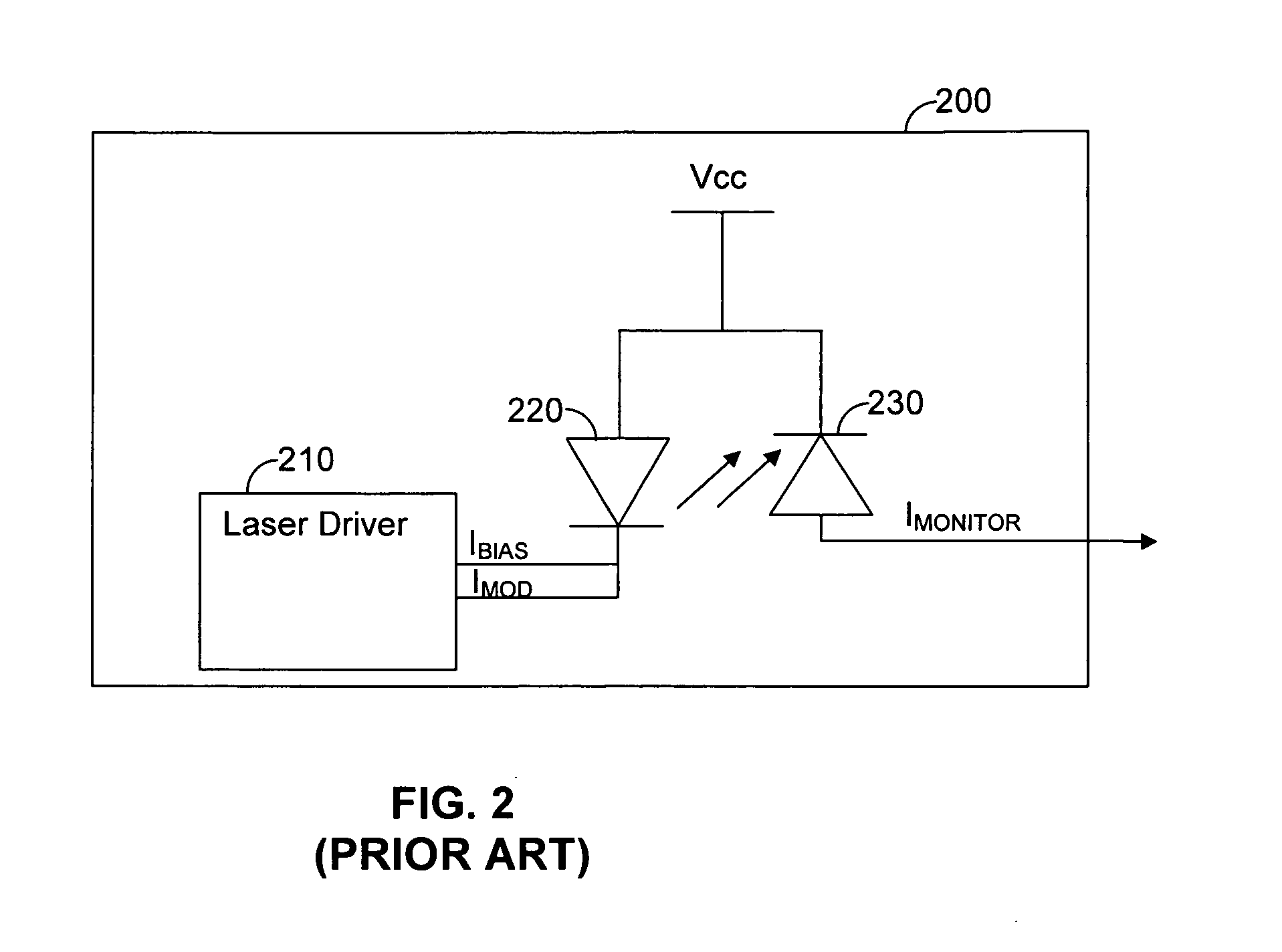 Circuit for detecting optical failures in a passive optical network