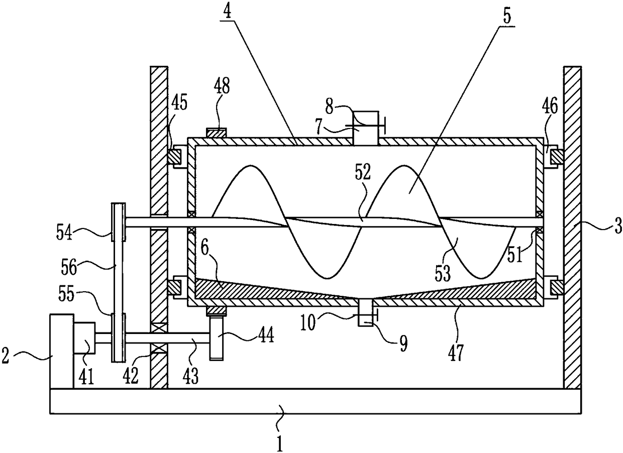 Raw-material stirring device used for cosmetics production