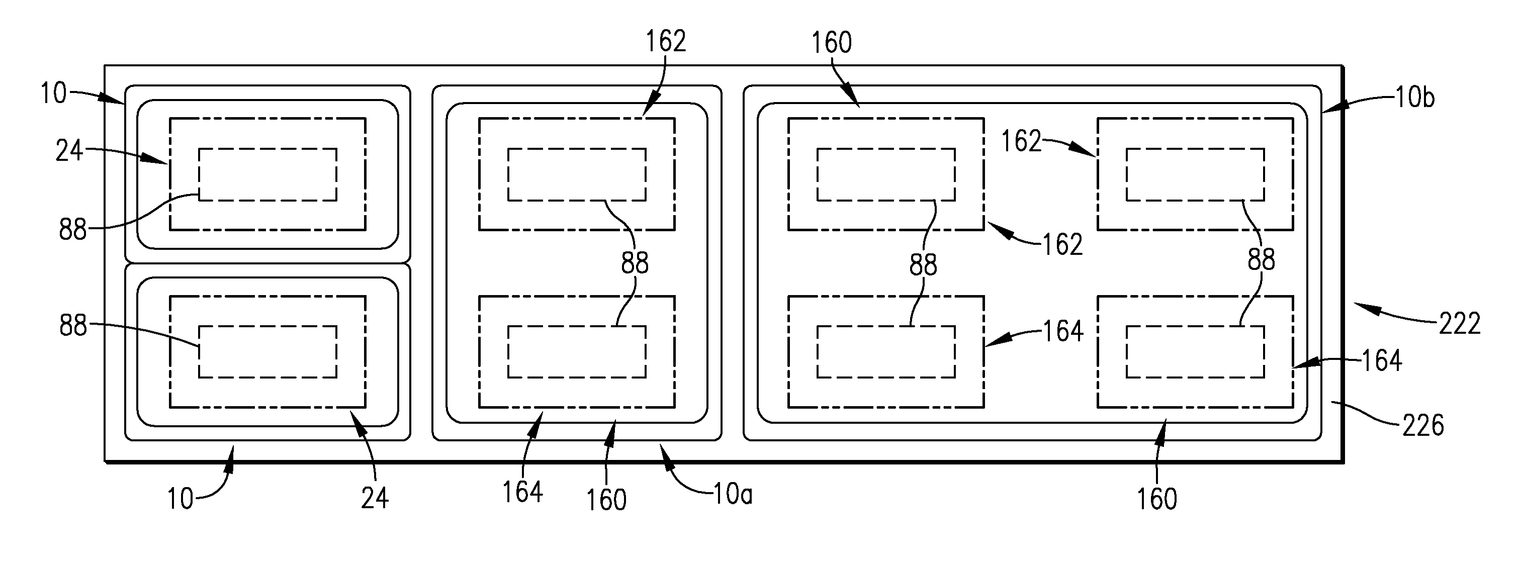 Induction heating system employing induction-heated switched-circuit vessels