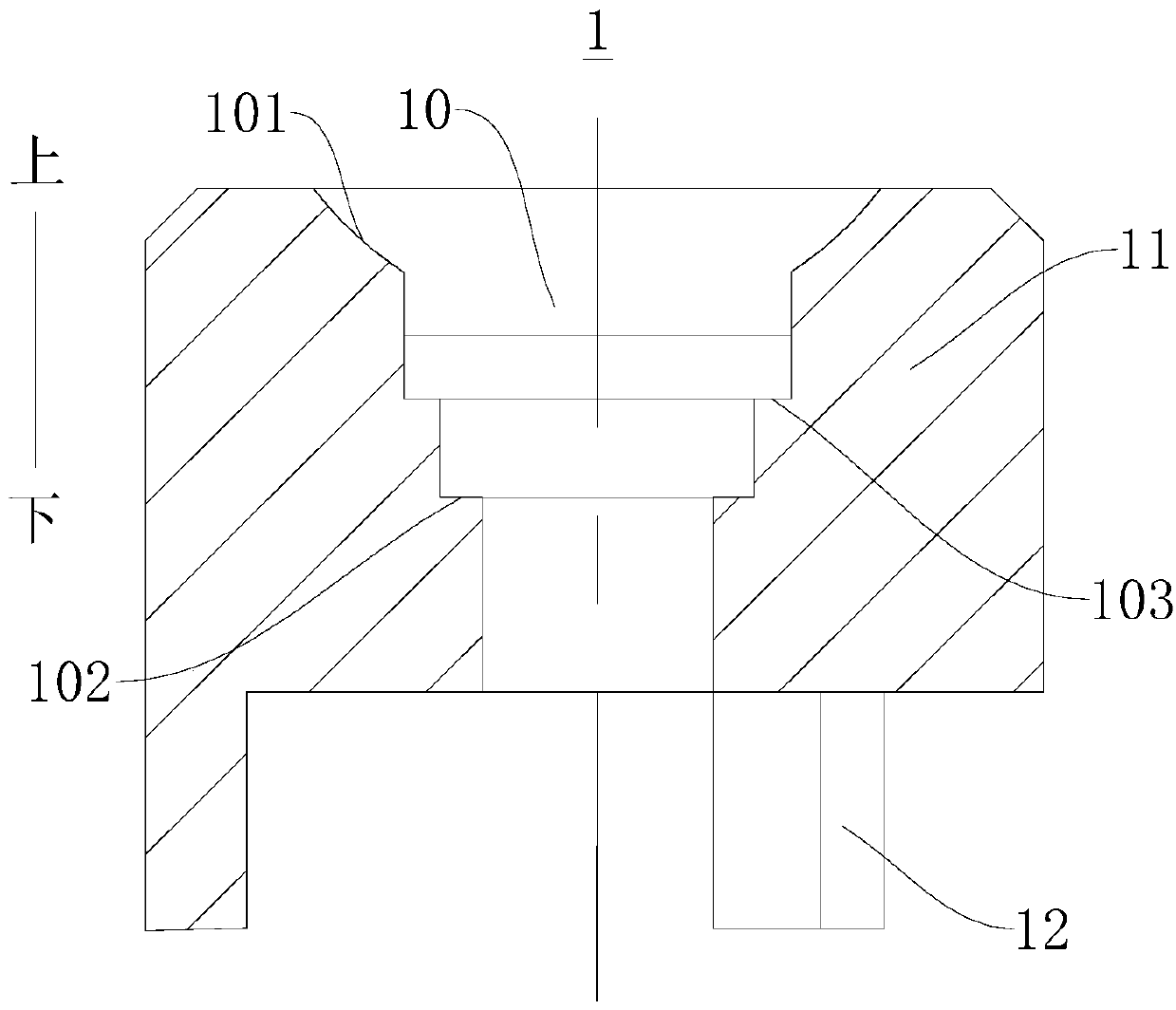 Measuring base for mounting a spherical prism and point measuring assembly with it