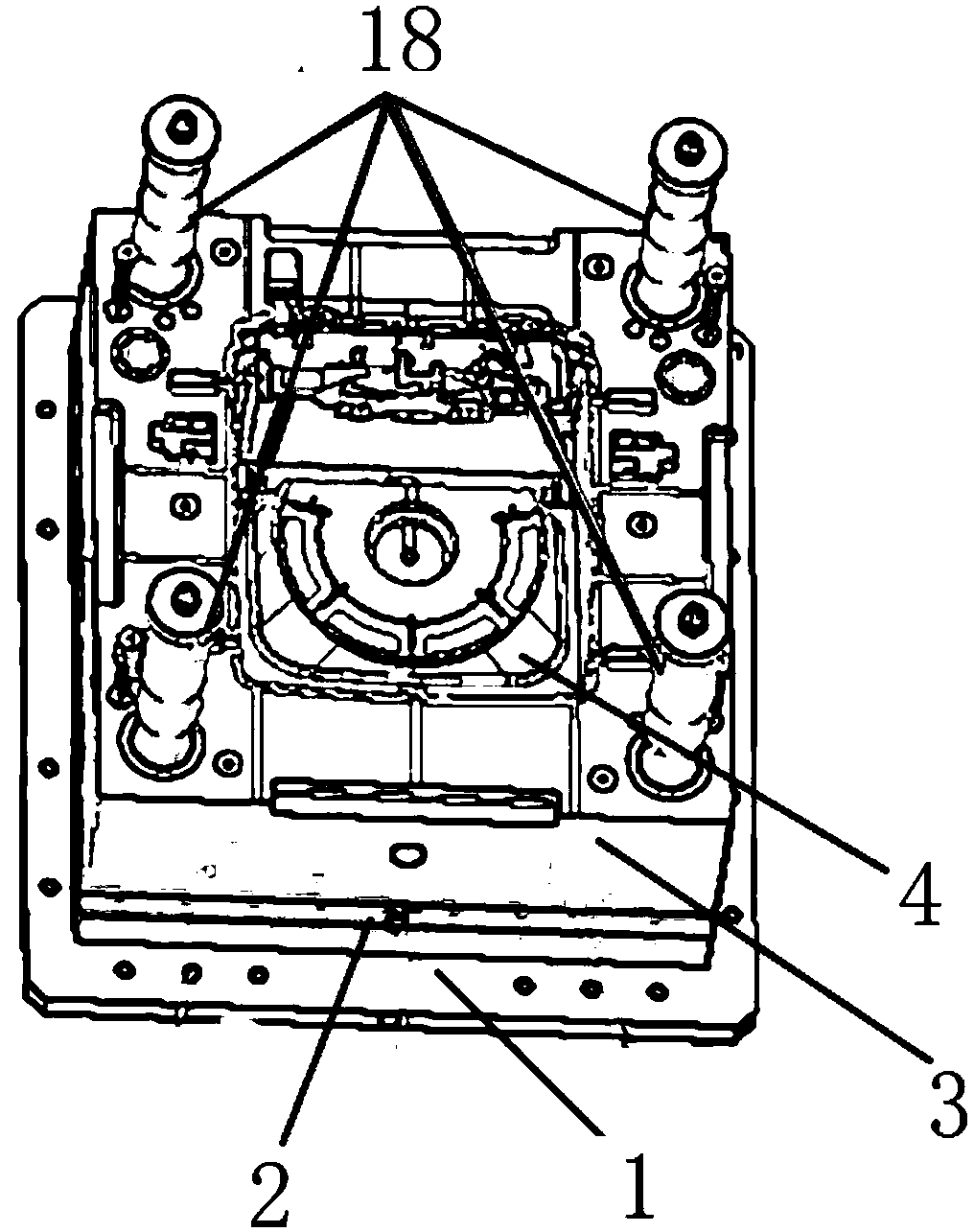 Washing machine upper frame mold