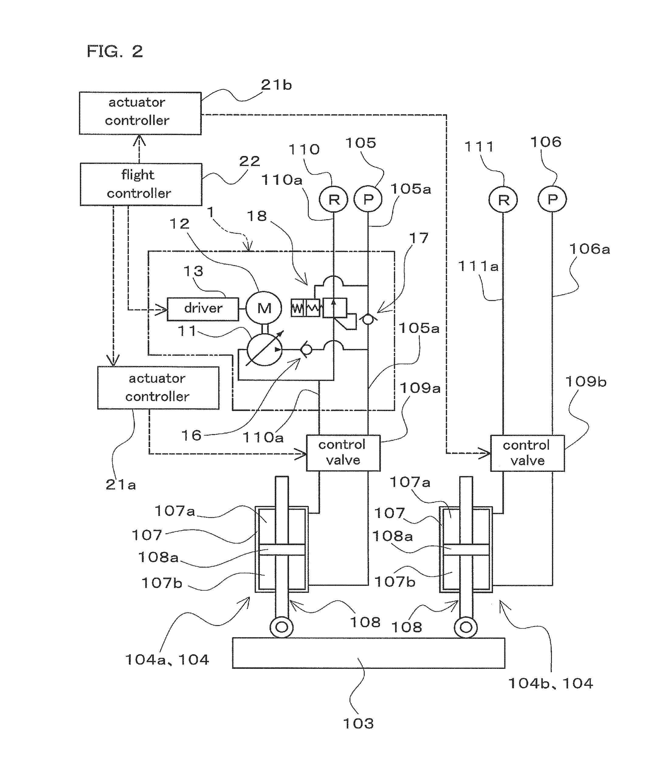 Aircraft actuator hydraulic apparatus