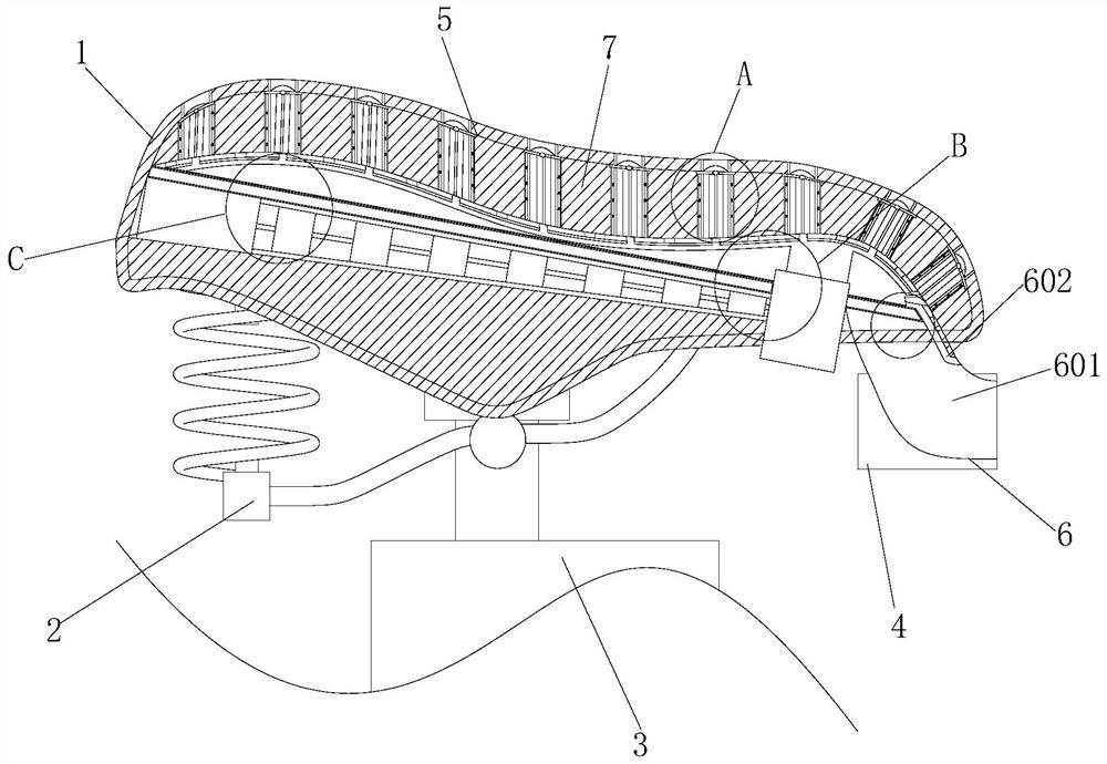 A kind of antifreeze car seat of shared electric vehicle