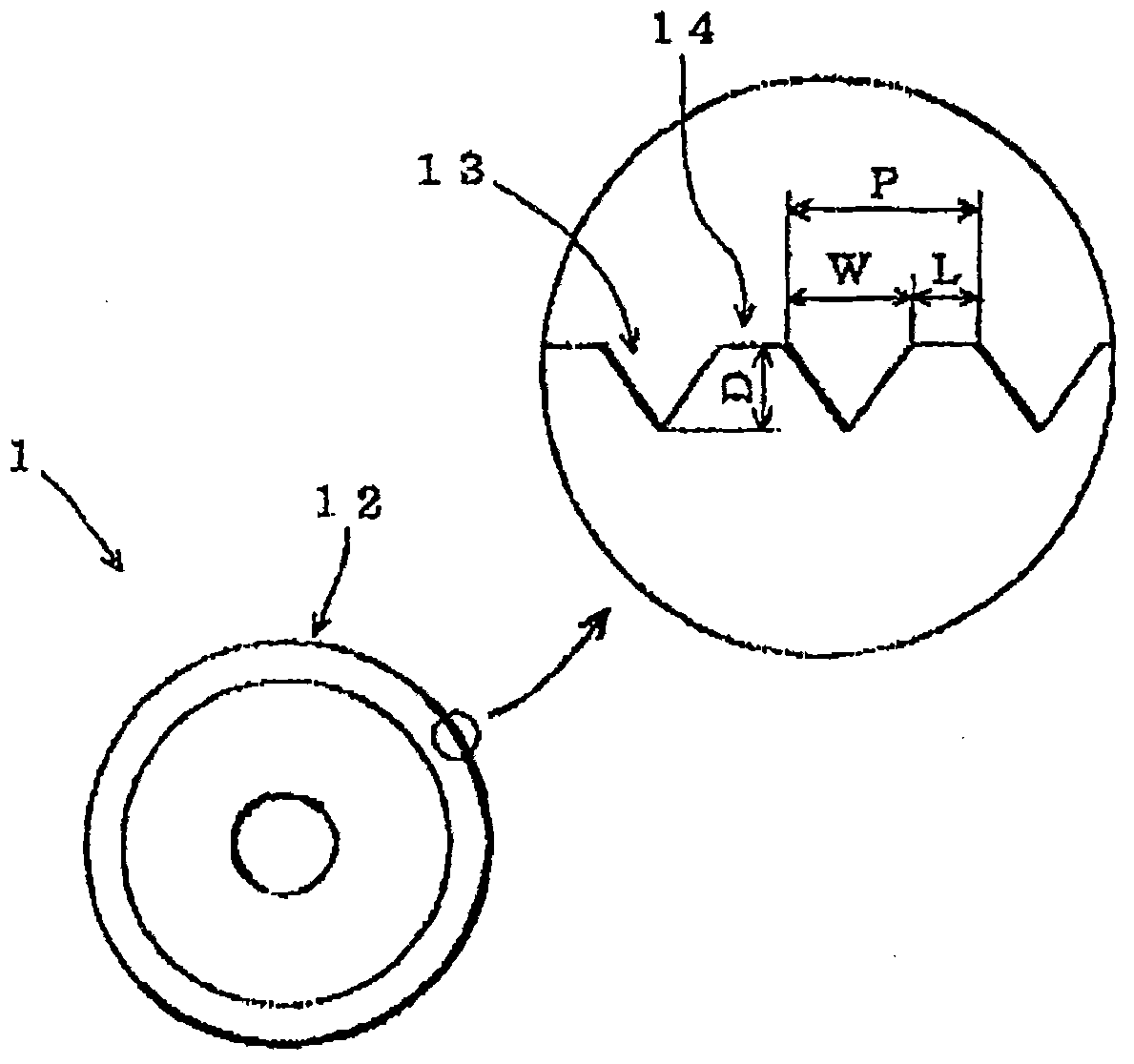 Scribing wheel and method for scribing brittle material substrate