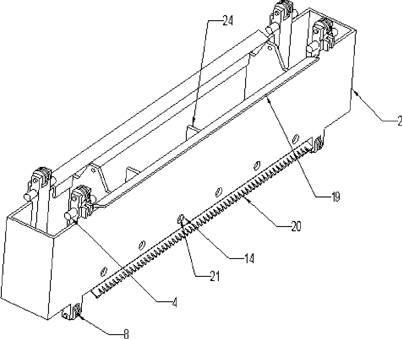 Hydraulic gravity force type vertical ship lift