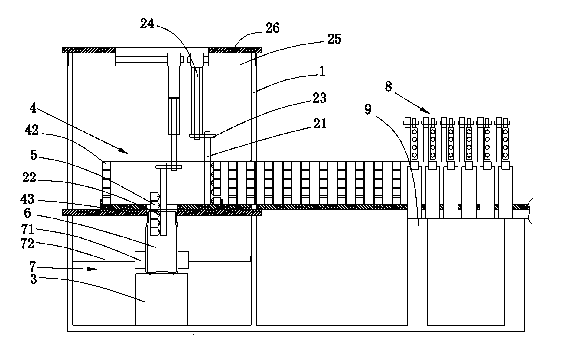 Preserved bean curd bottling machine