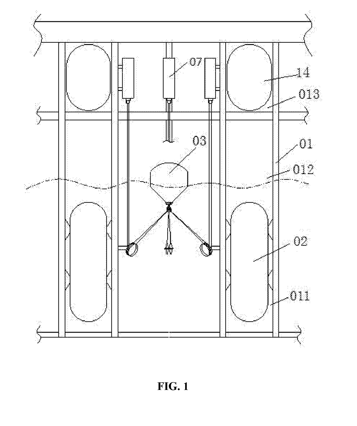 Universal offshore platform, and buoyancy regulation method and stable power generation method thereof