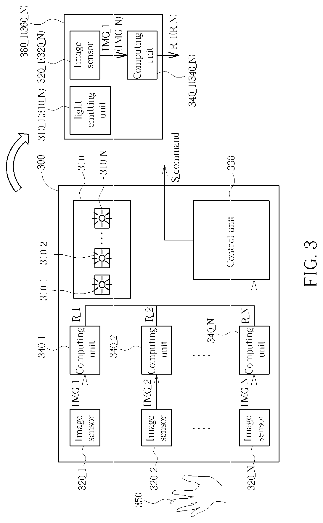 Motion detecting system having multiple sensors