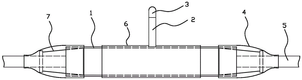 Novel-cable intermediate-joint explosion-proof apparatus