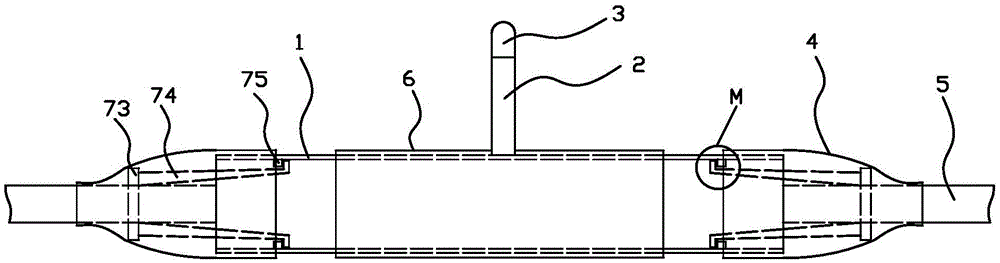 Novel-cable intermediate-joint explosion-proof apparatus